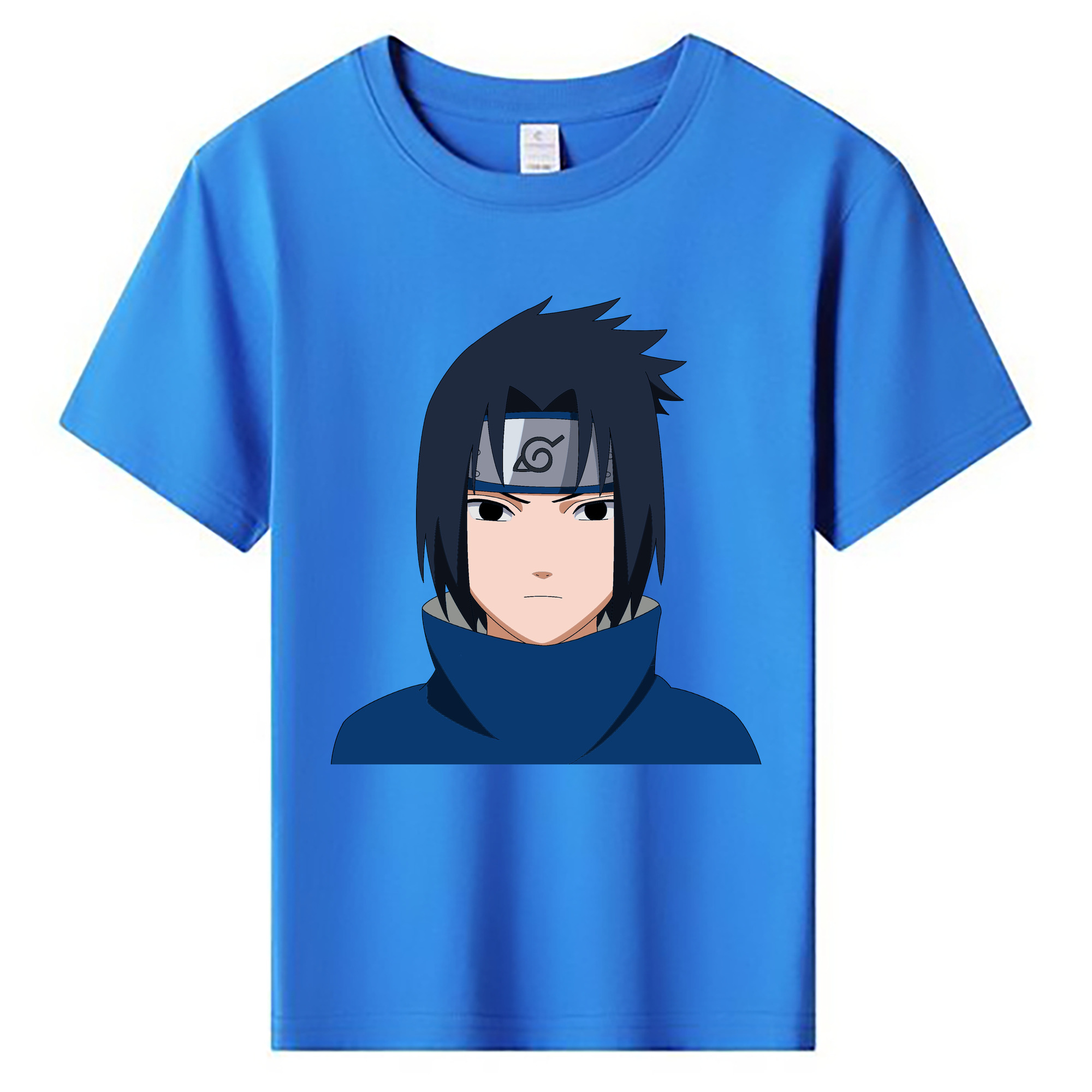 （画像用） NARUTO -ナルト- うちは サスケ Uchiha Sasuke 綿100％キッズTシャツ（フロントプリント）